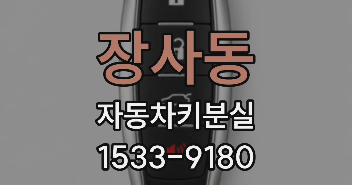 장사동 자동차키분실