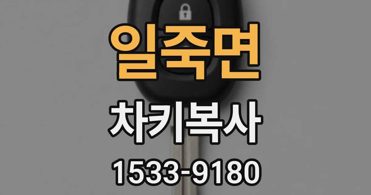 일죽면 차키복사