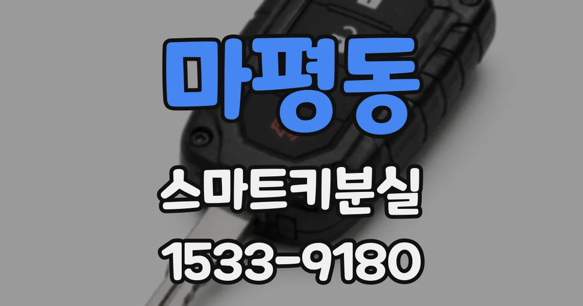 마평동 스마트키분실