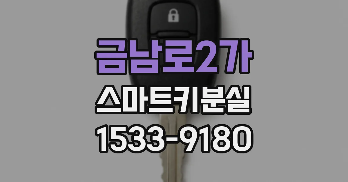 금남로2가 스마트키분실
