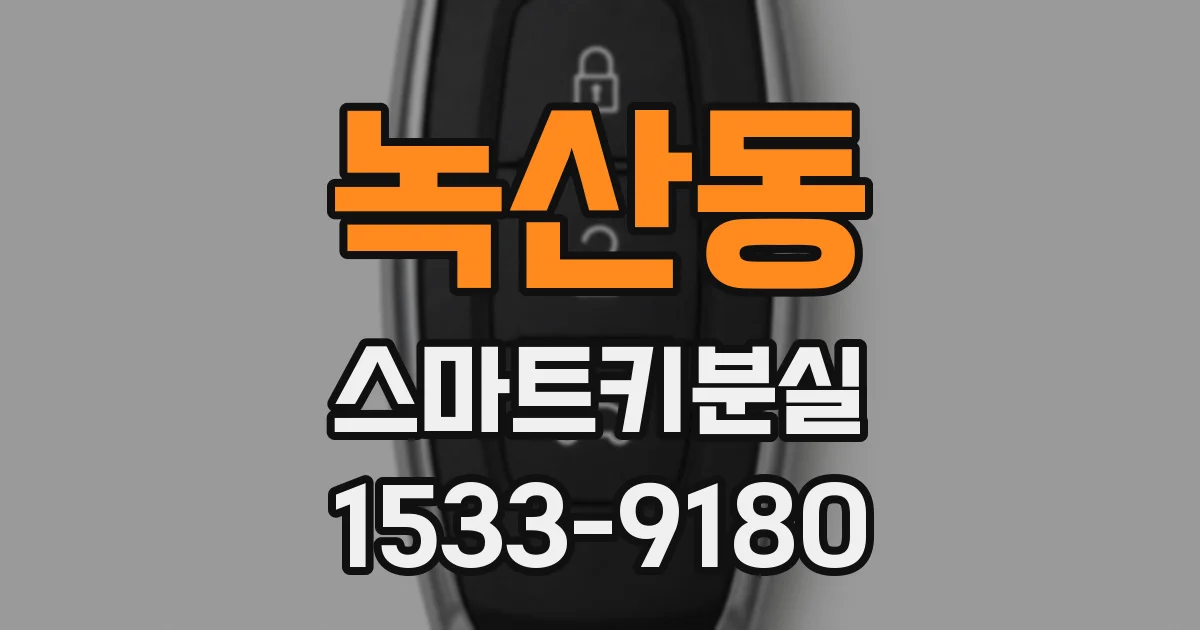 녹산동 스마트키분실