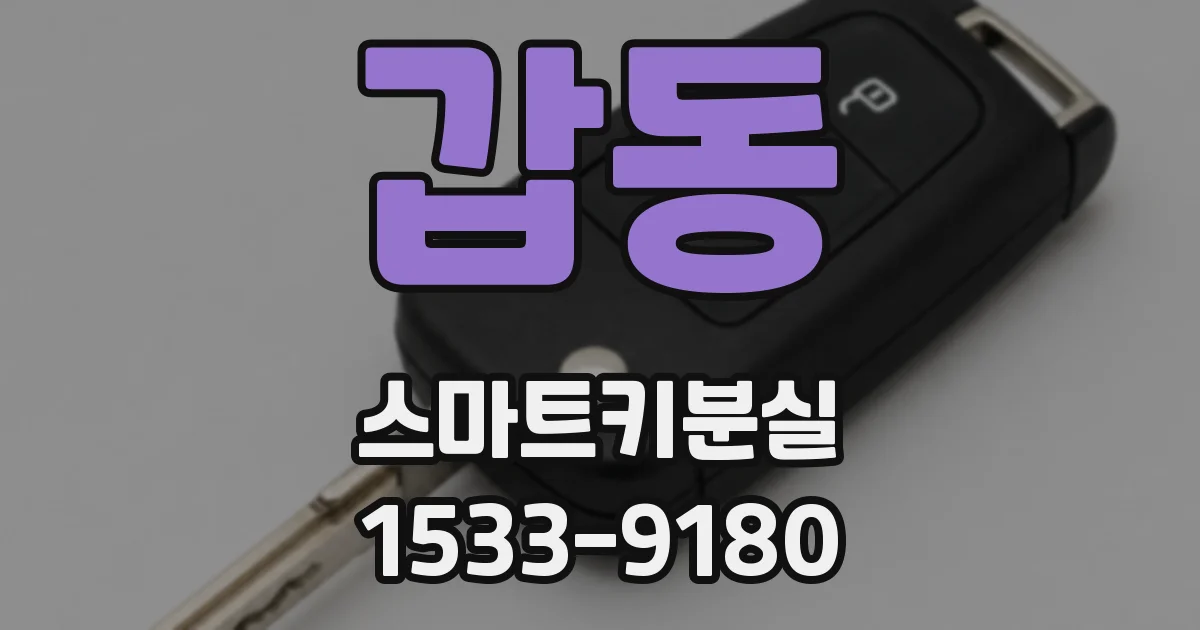 갑동 스마트키분실