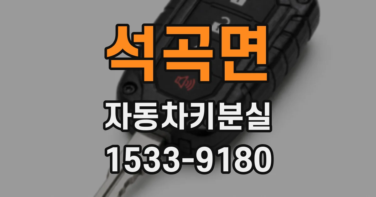 석곡면 자동차키분실