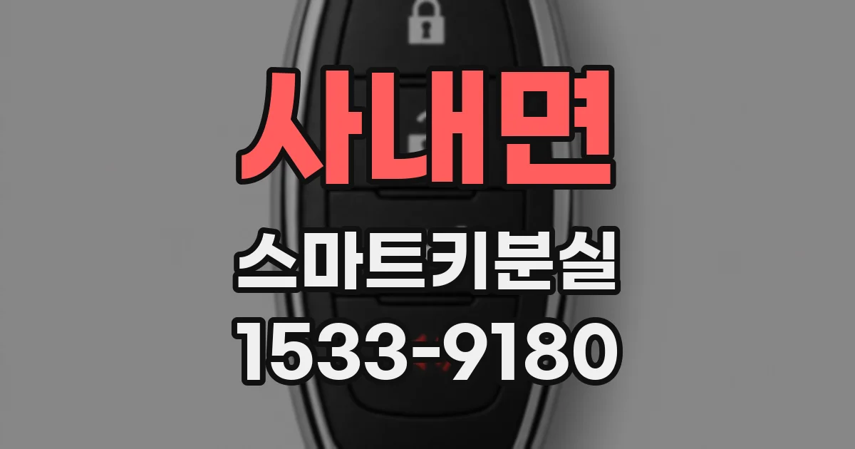 사내면 스마트키분실
