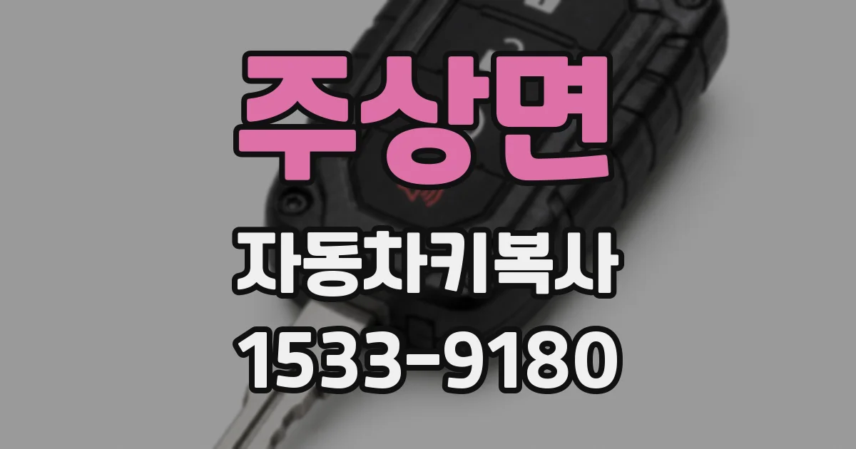 주상면 자동차키복사