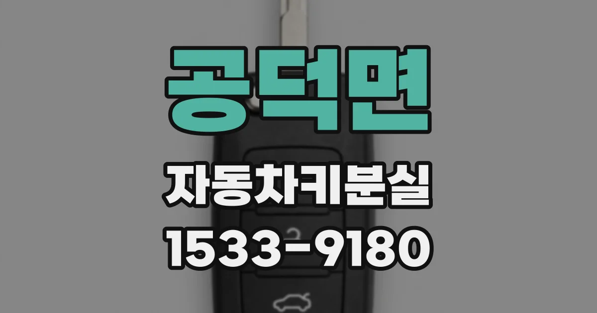 공덕면 자동차키분실