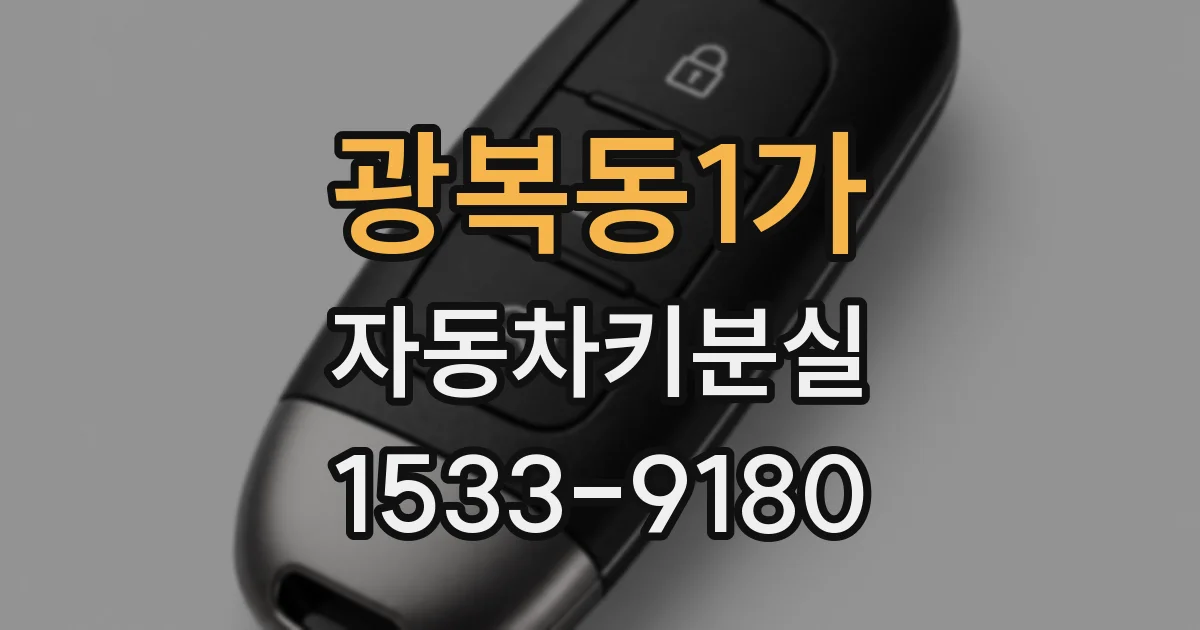 광복동1가 자동차키분실