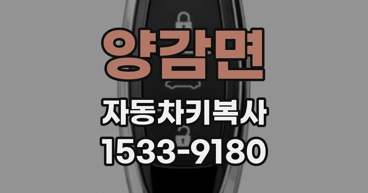 양감면 자동차키복사