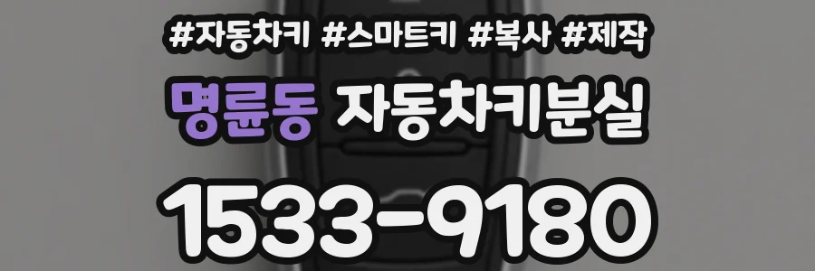 명륜동 자동차키분실