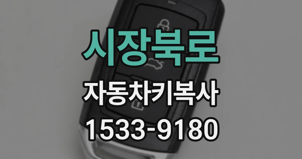 시장북로 자동차키복사
