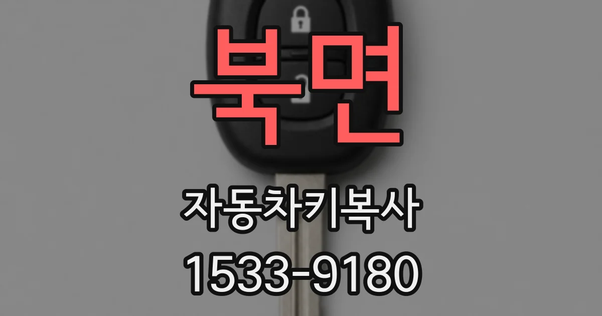 북면 자동차키복사