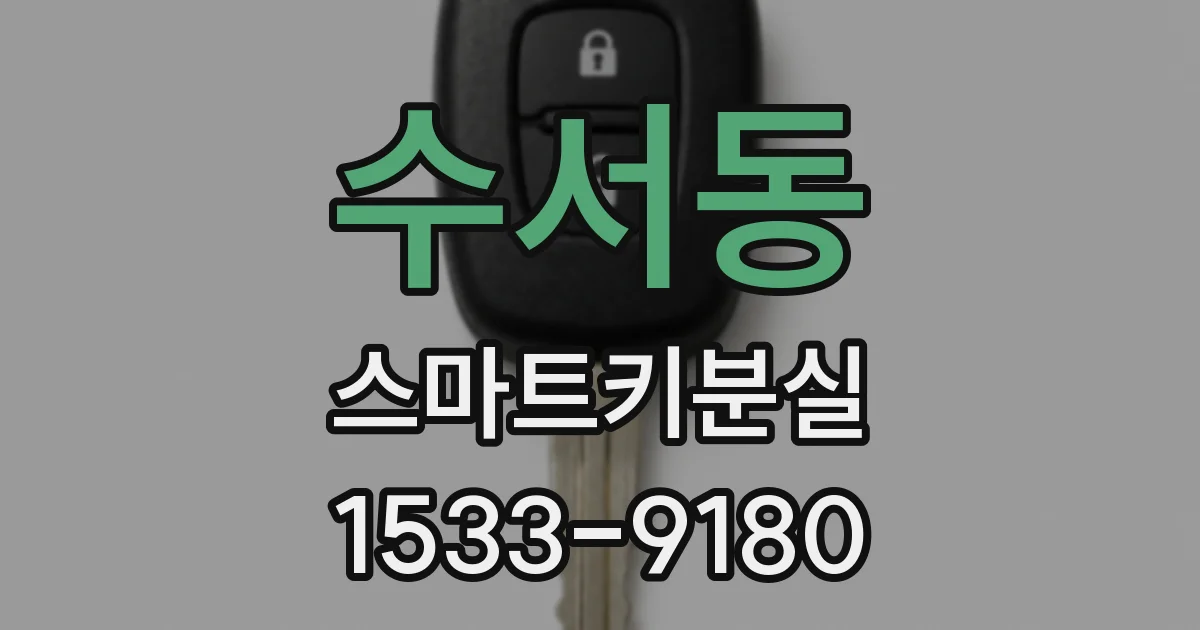 수서동 스마트키분실