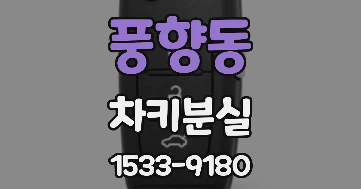 풍향동 차키분실
