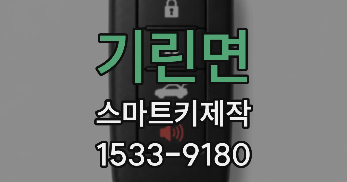 기린면 스마트키제작
