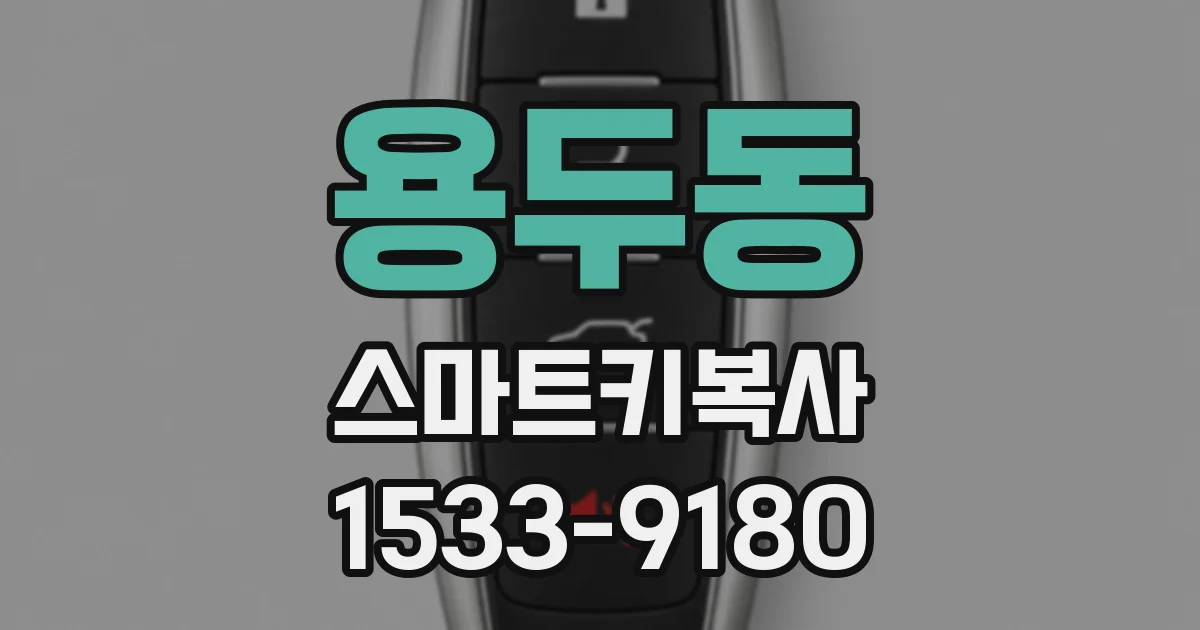 용두동 스마트키복사