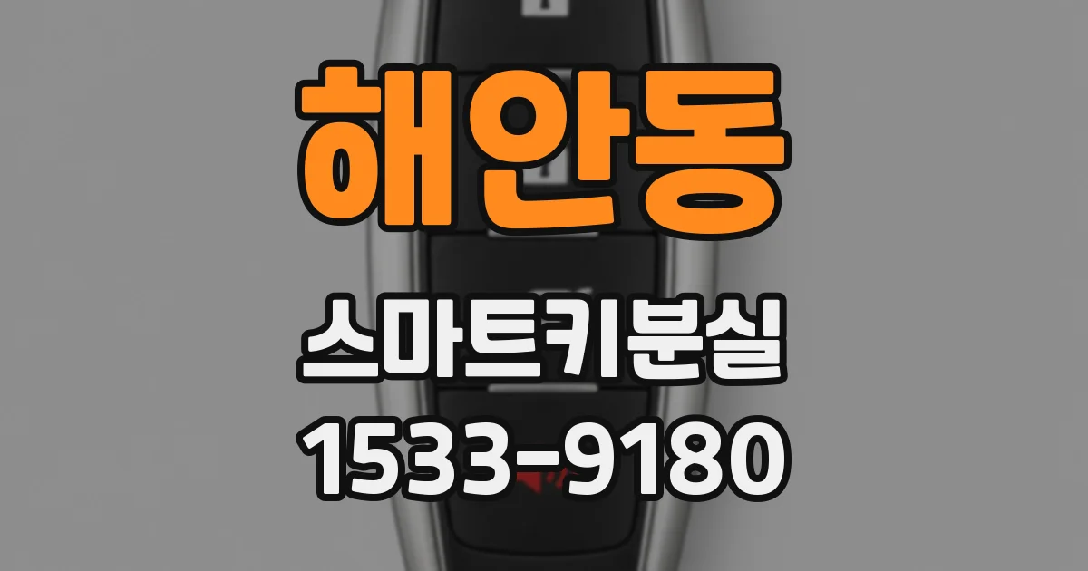 해안동 스마트키분실