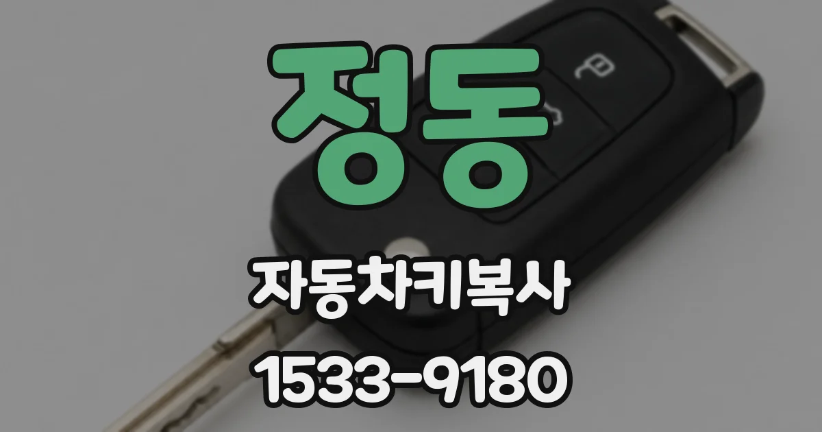 정동 자동차키복사