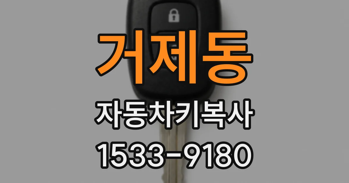 거제동 자동차키복사