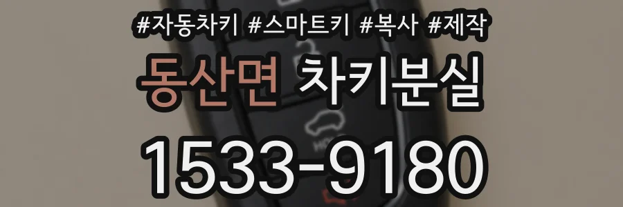 동산면 차키분실