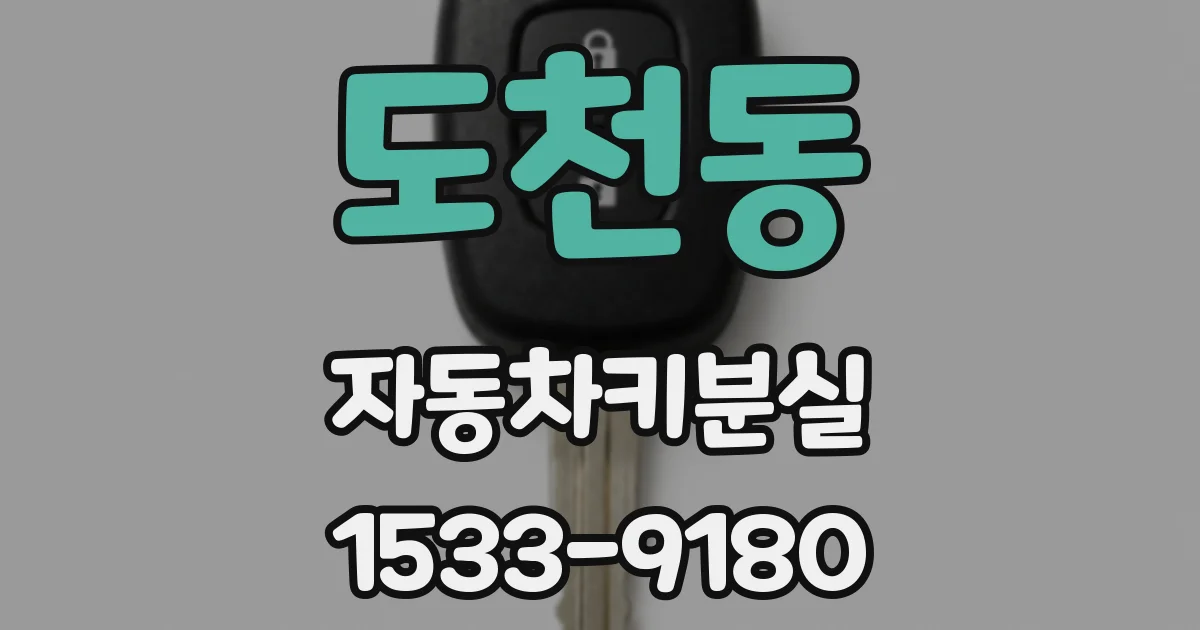도천동 자동차키분실