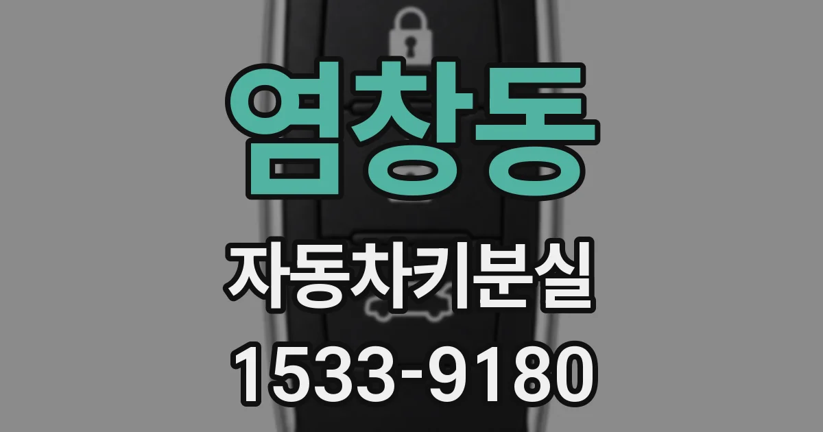 염창동 자동차키분실