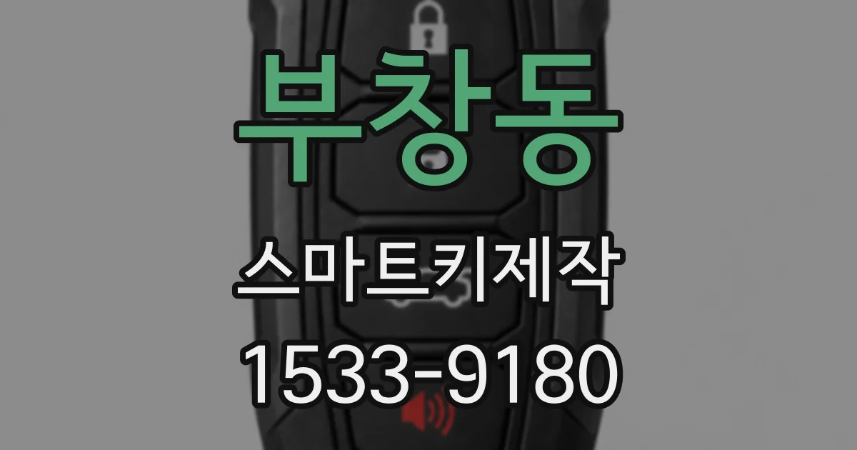 부창동 스마트키제작