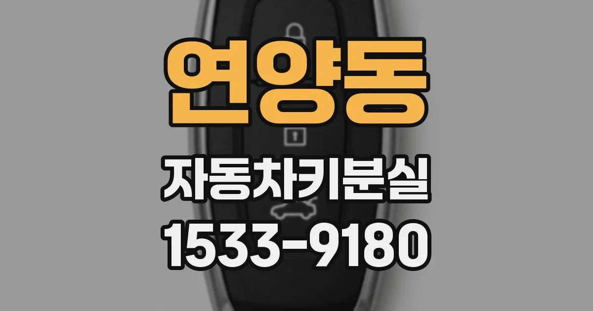 연양동 자동차키분실