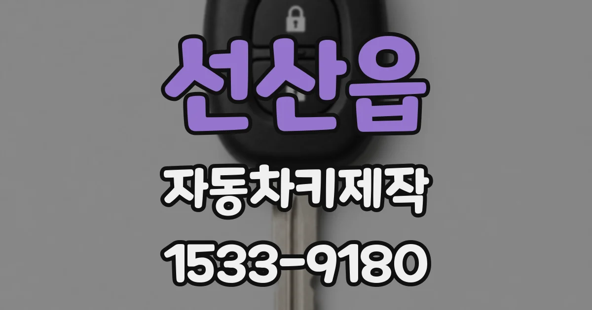 선산읍 자동차키제작