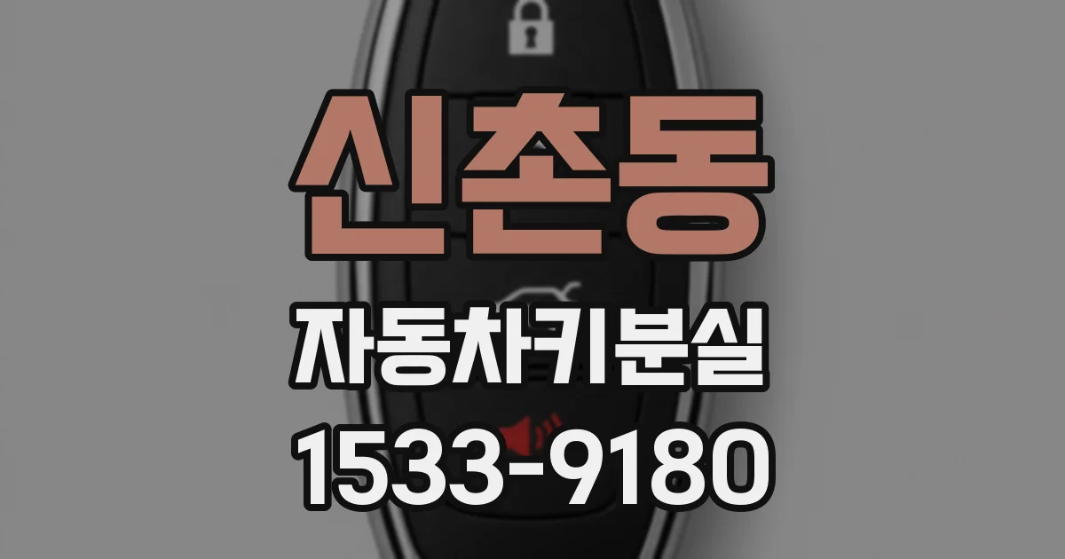 신촌동 자동차키분실