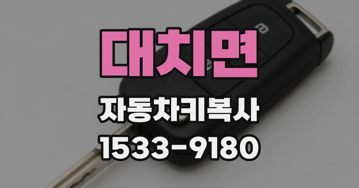 대치면 자동차키복사