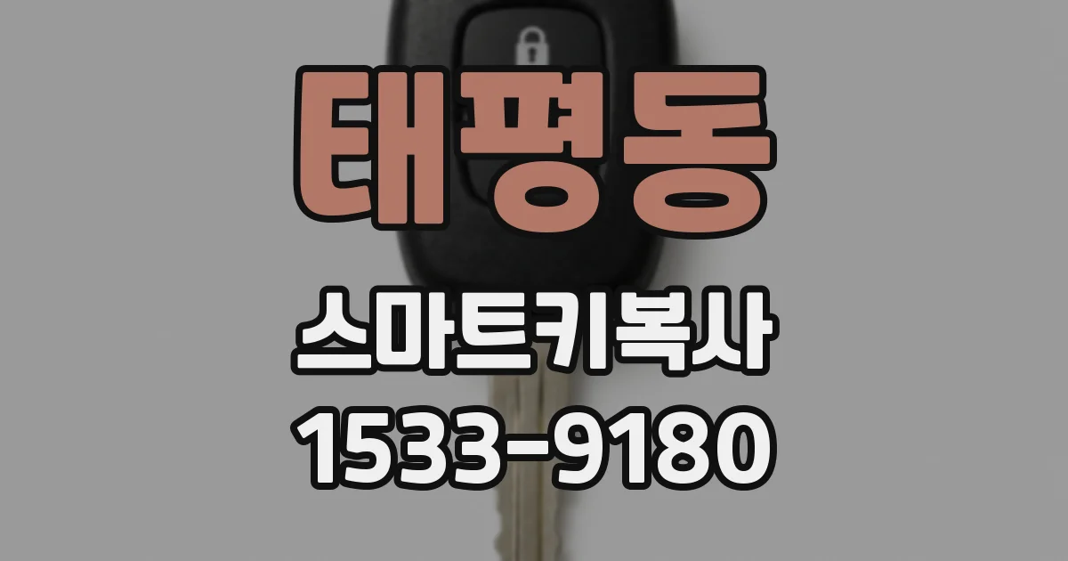태평동 스마트키복사