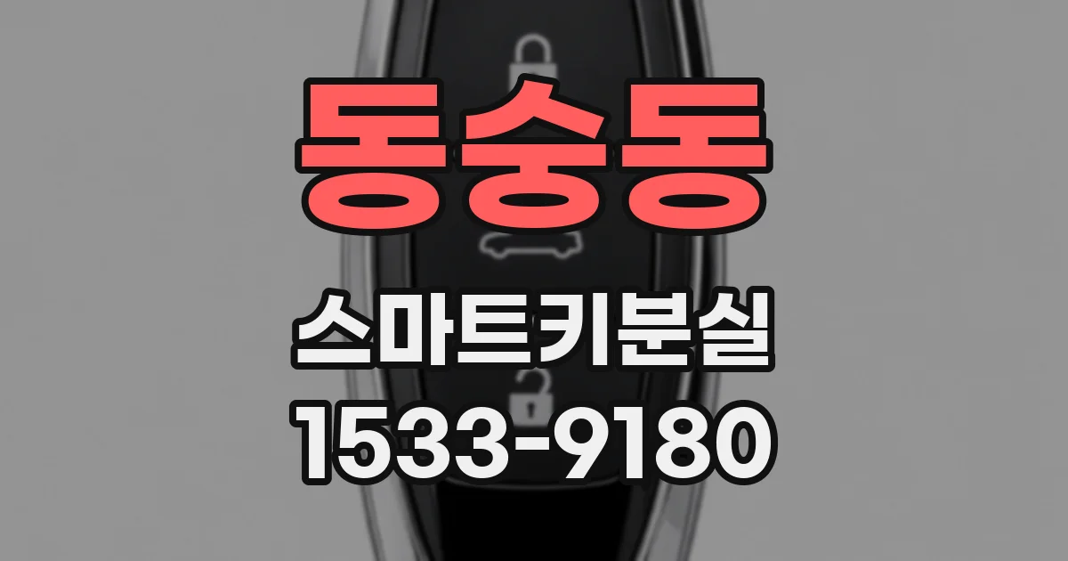 동숭동 스마트키분실