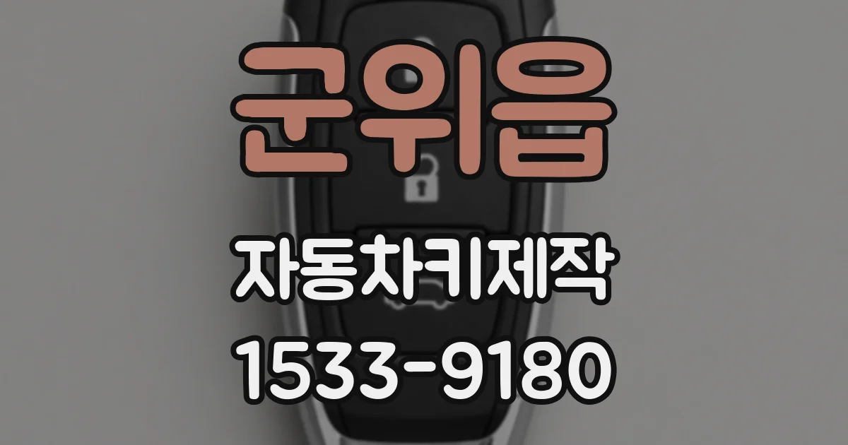 군위읍 자동차키제작