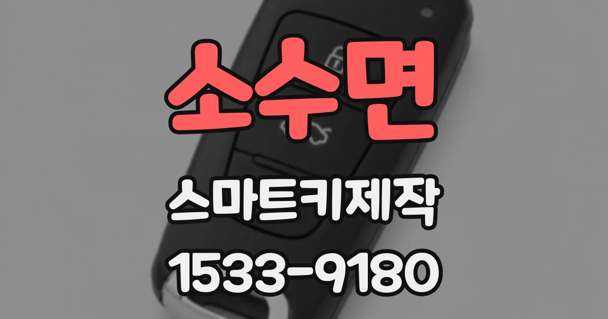 소수면 스마트키제작