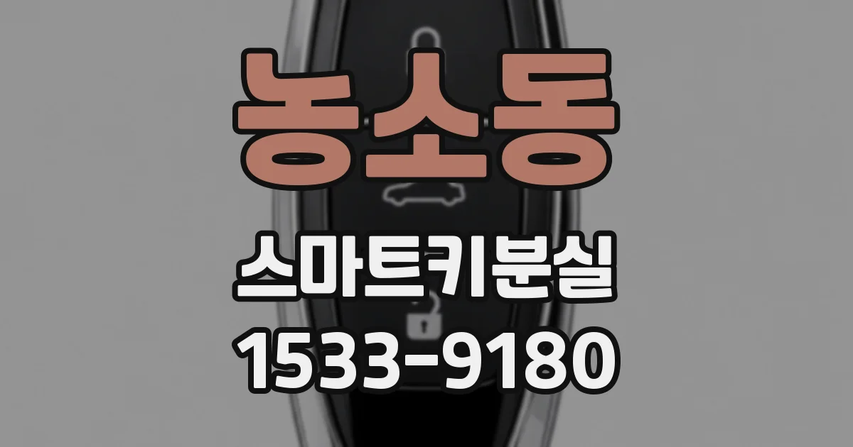 농소동 스마트키분실