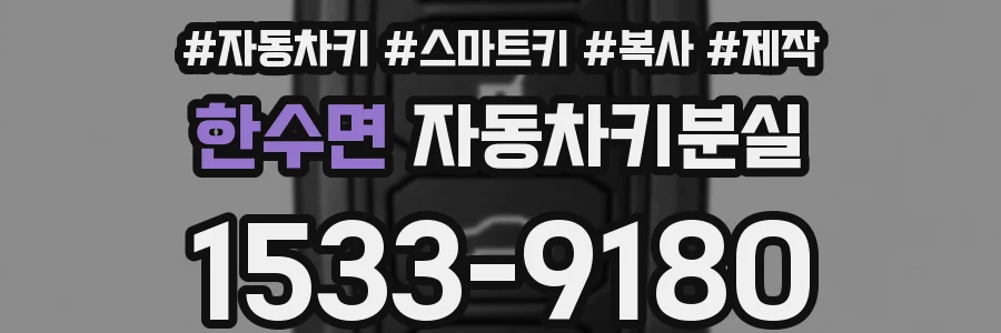 한수면 자동차키분실