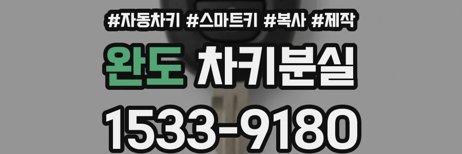 완도 차키분실