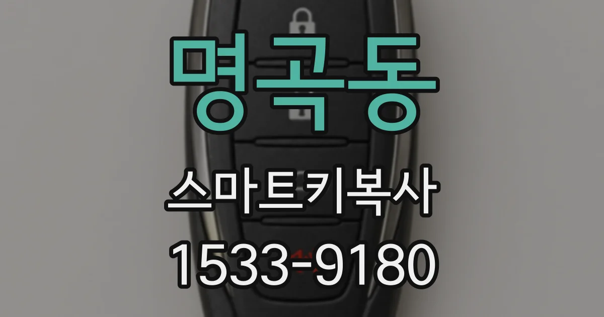 명곡동 스마트키복사