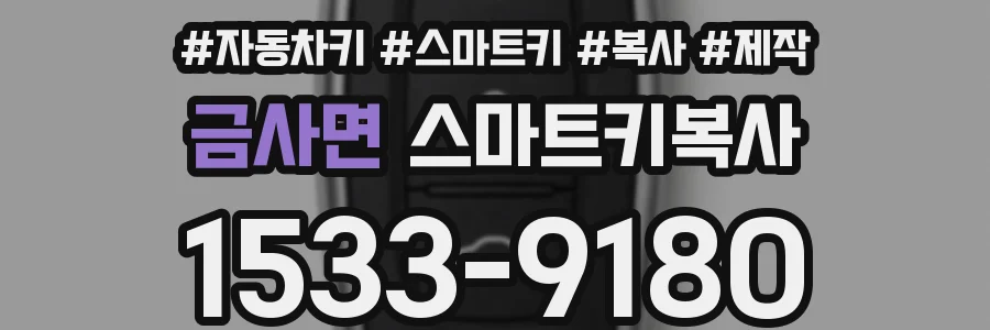 금사면 스마트키복사