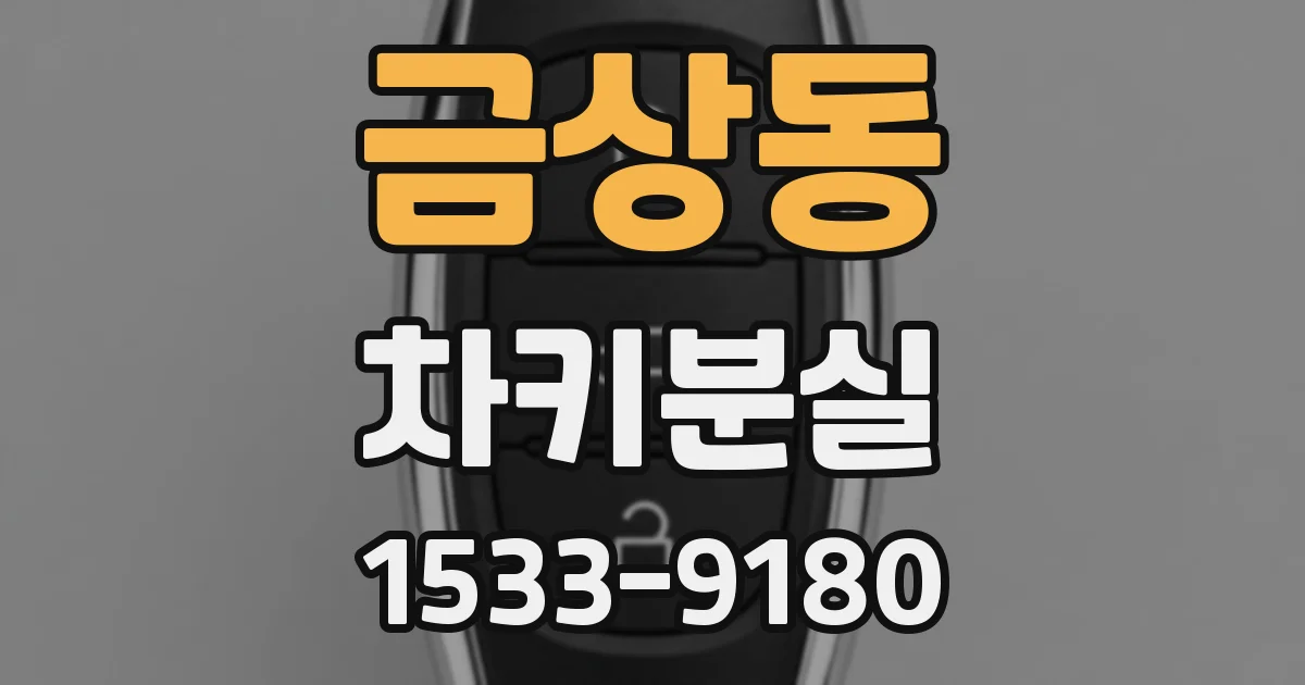 금상동 차키분실
