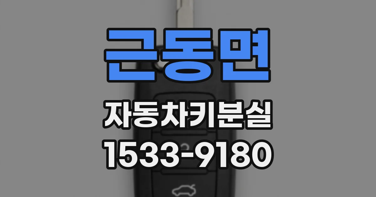 근동면 자동차키분실
