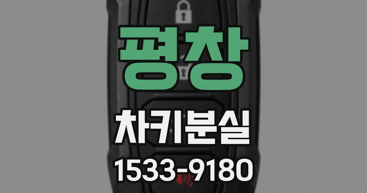 평창 차키분실