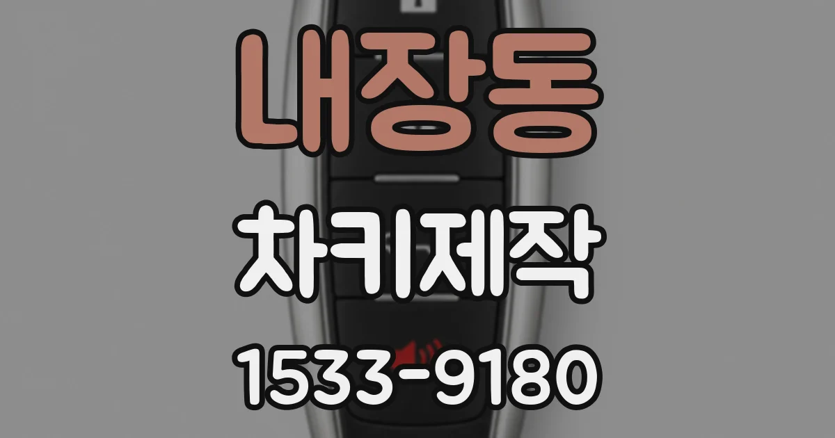 내장동 차키제작