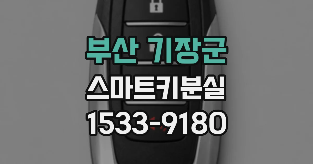 부산 기장군 스마트키분실