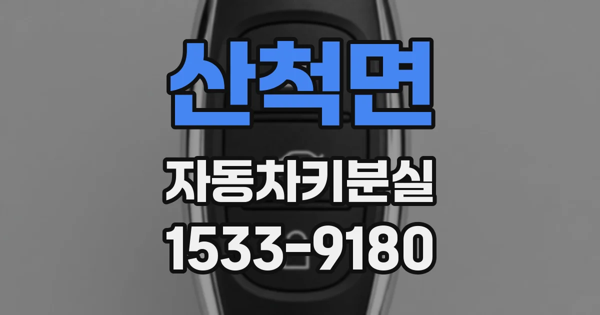 산척면 자동차키분실