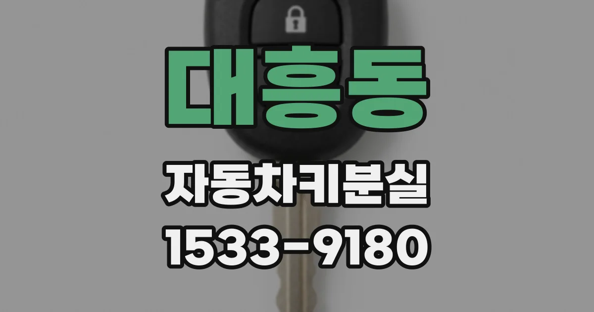 대흥동 자동차키분실