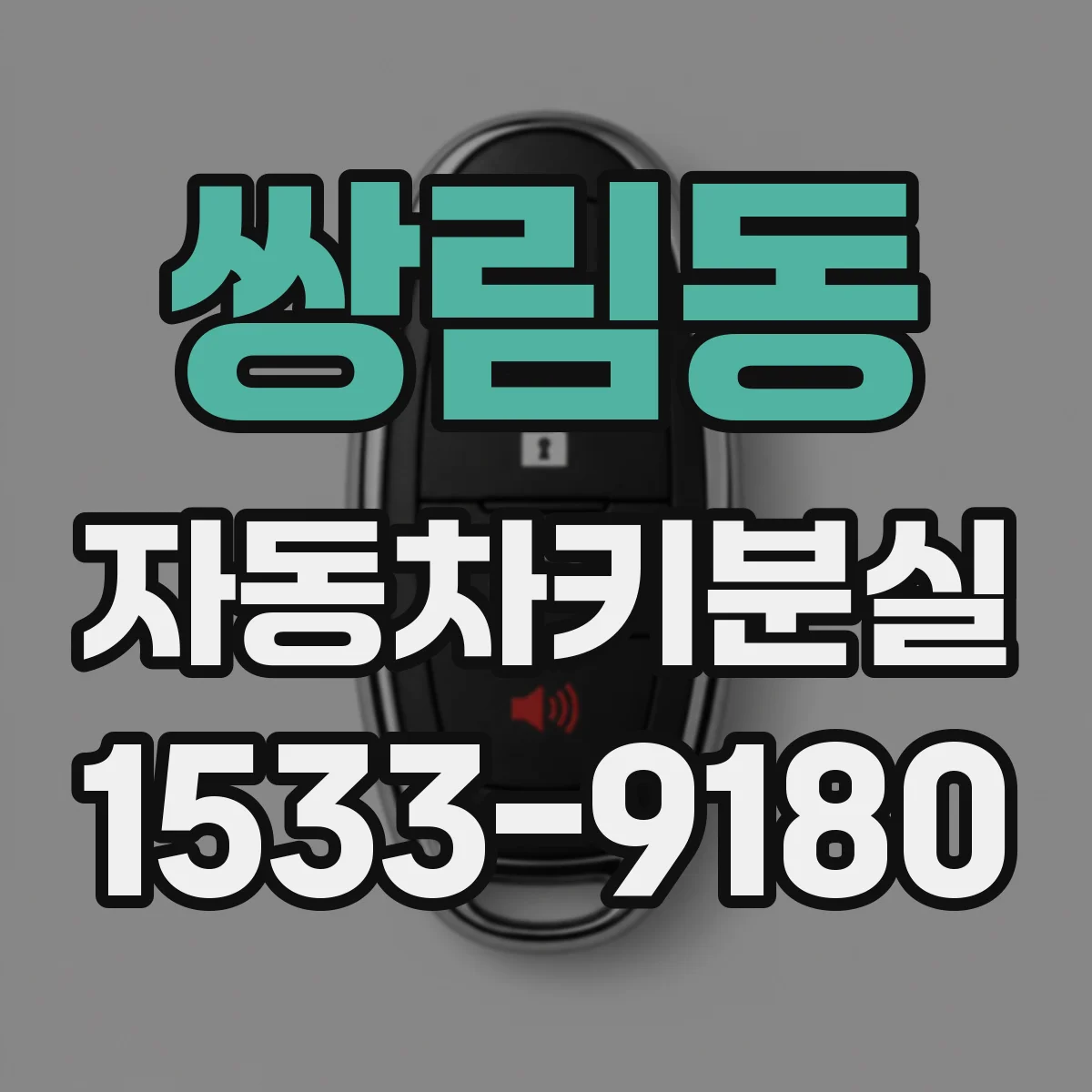 쌍림동 자동차키분실