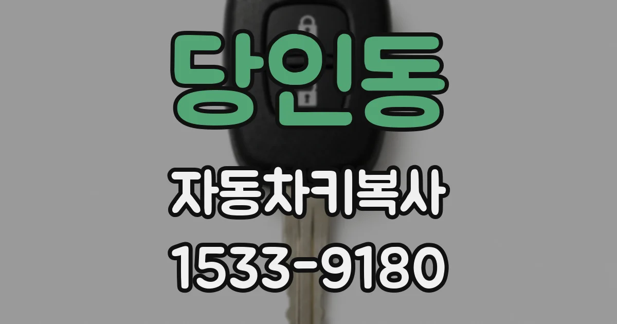 당인동 자동차키복사