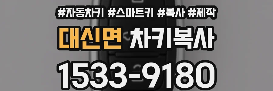 대신면 차키복사