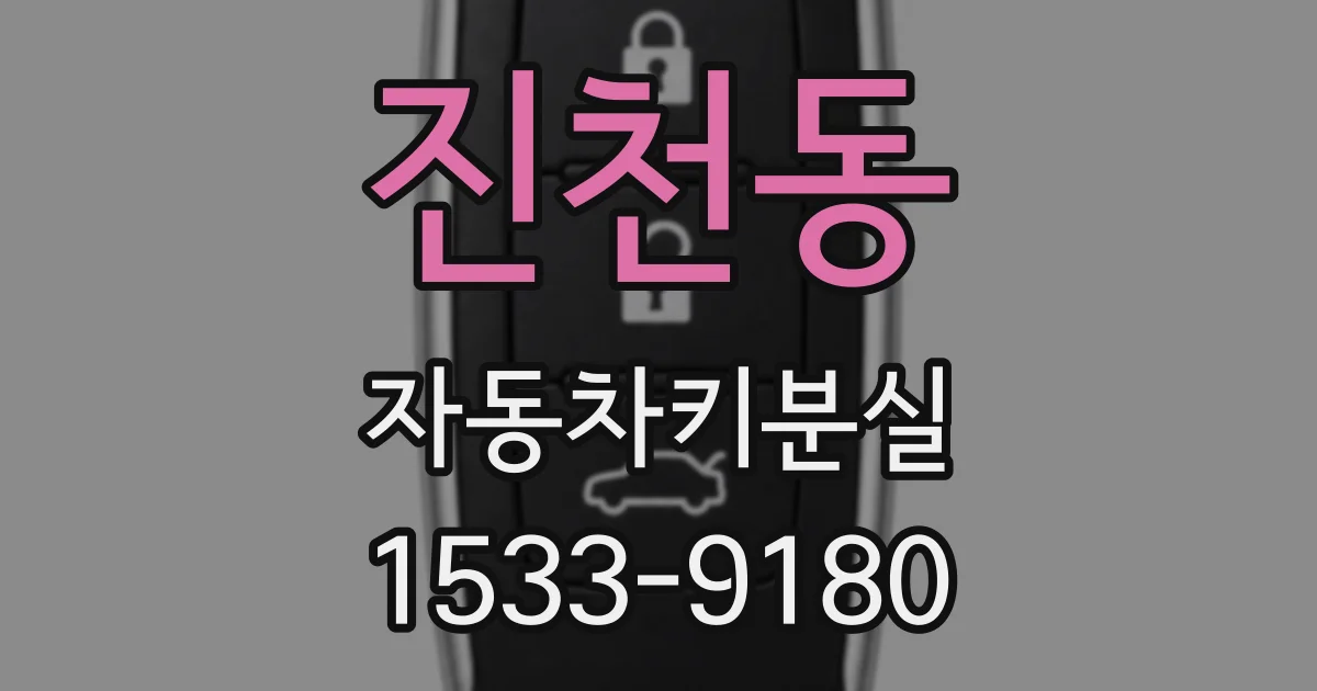 진천동 자동차키분실